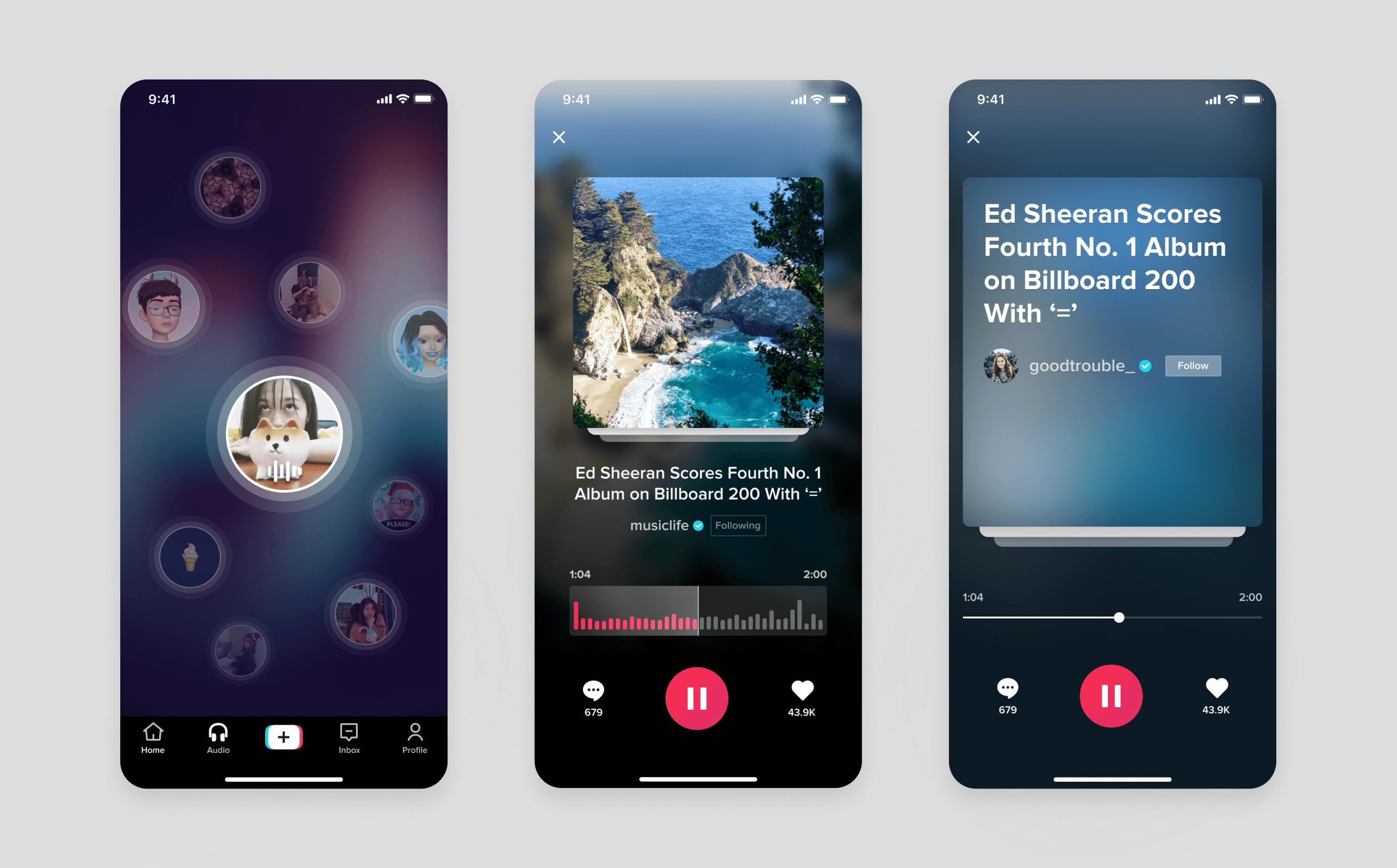Audio mode exploration