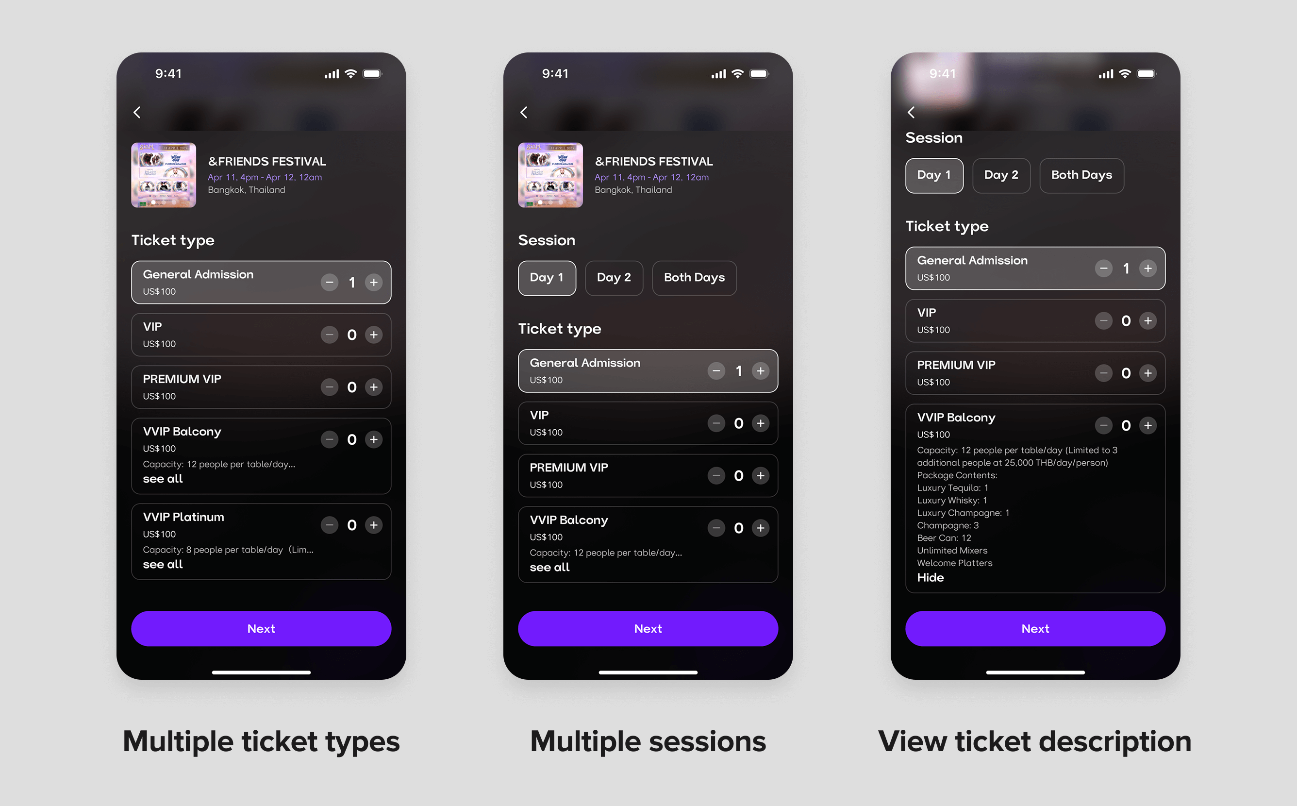 Ticket experience upgrade