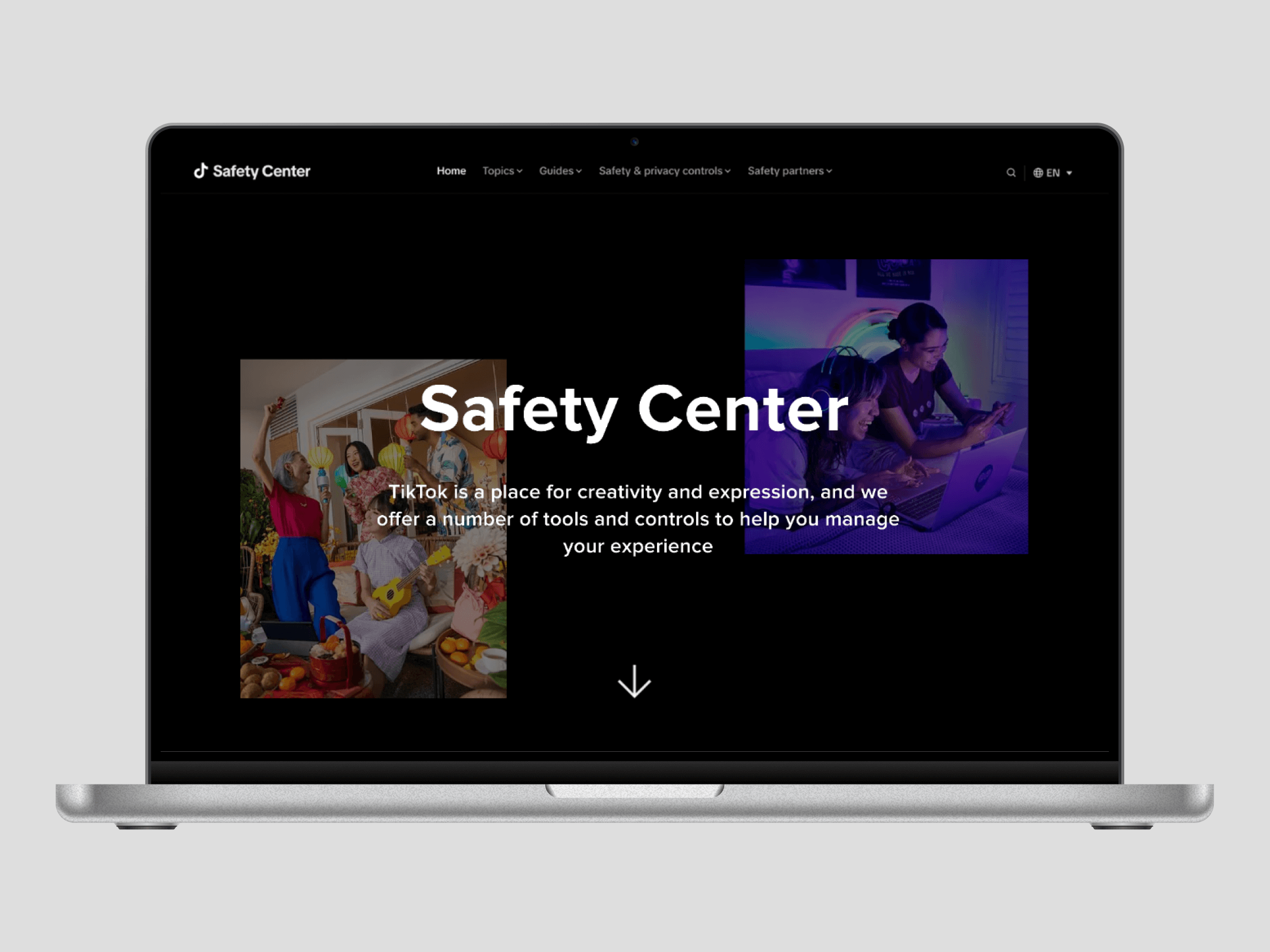 TikTok Safety center