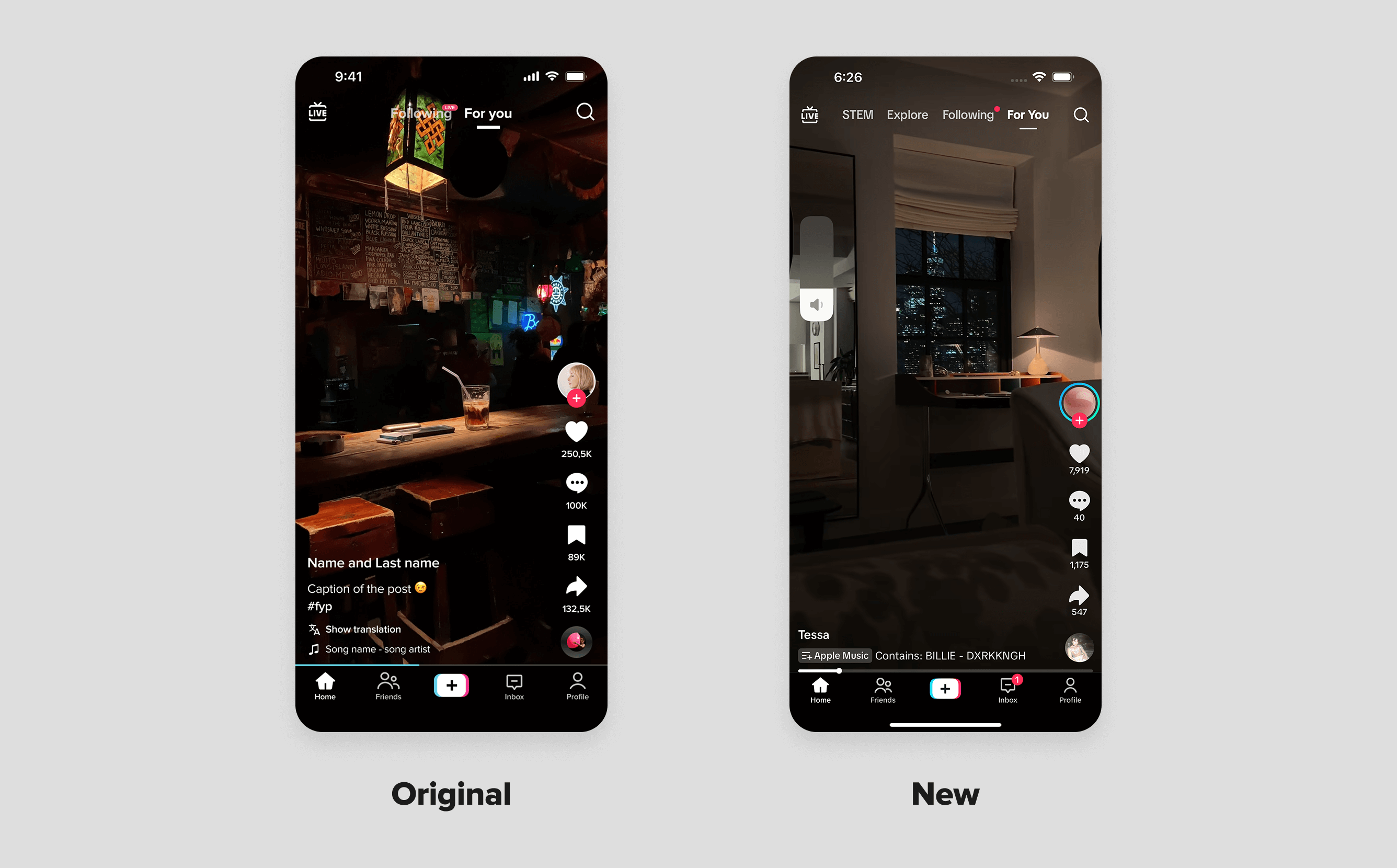 Volume bar optimization