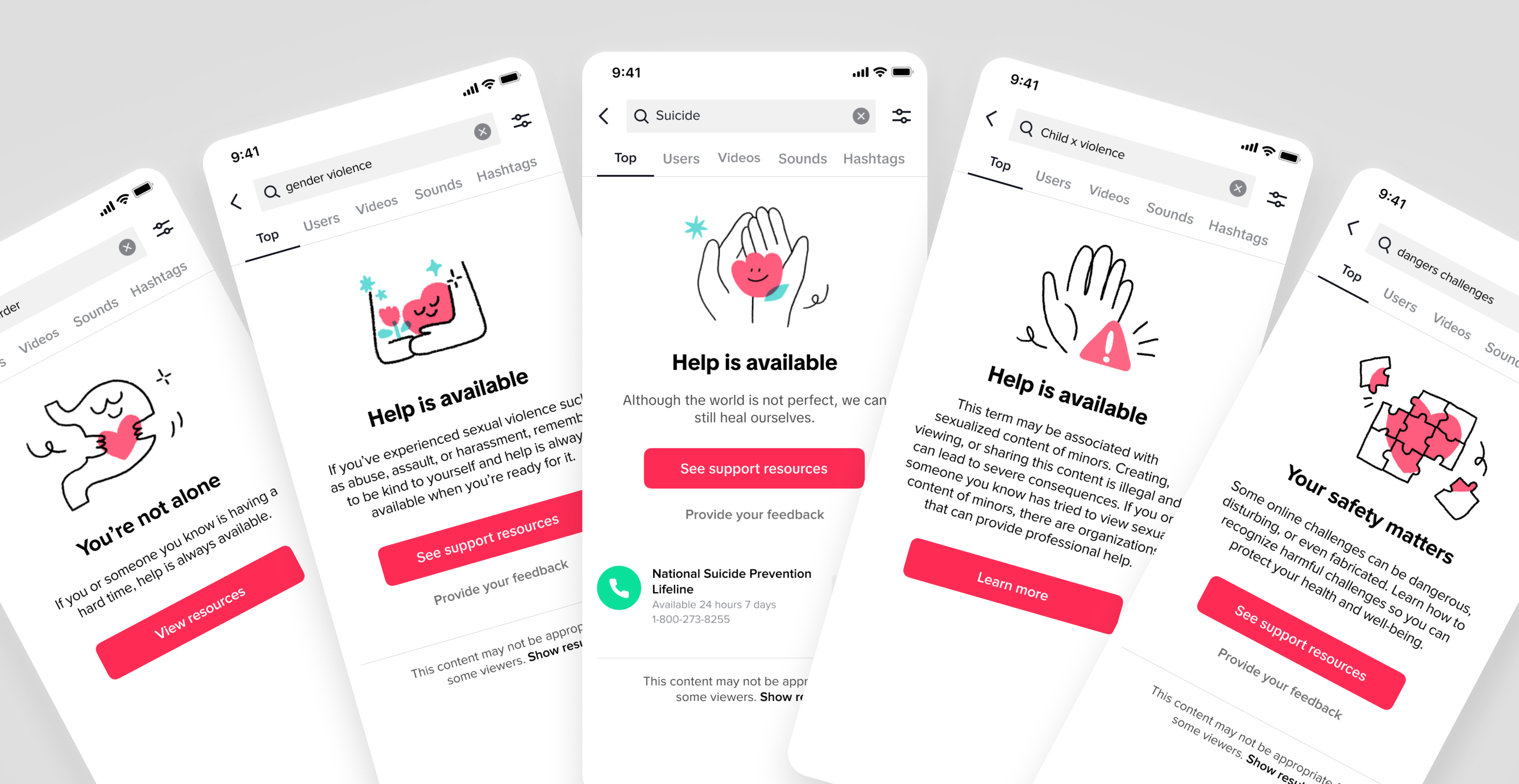 TikTok Trust and Safety Banner